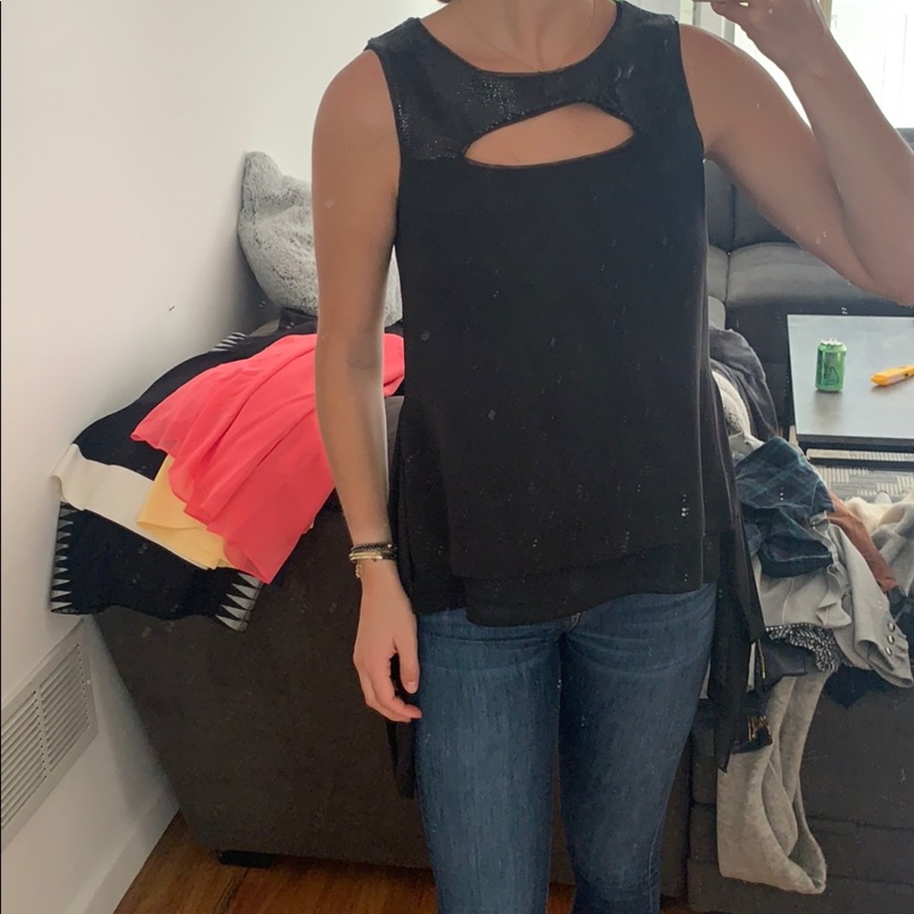 BCBG high low top